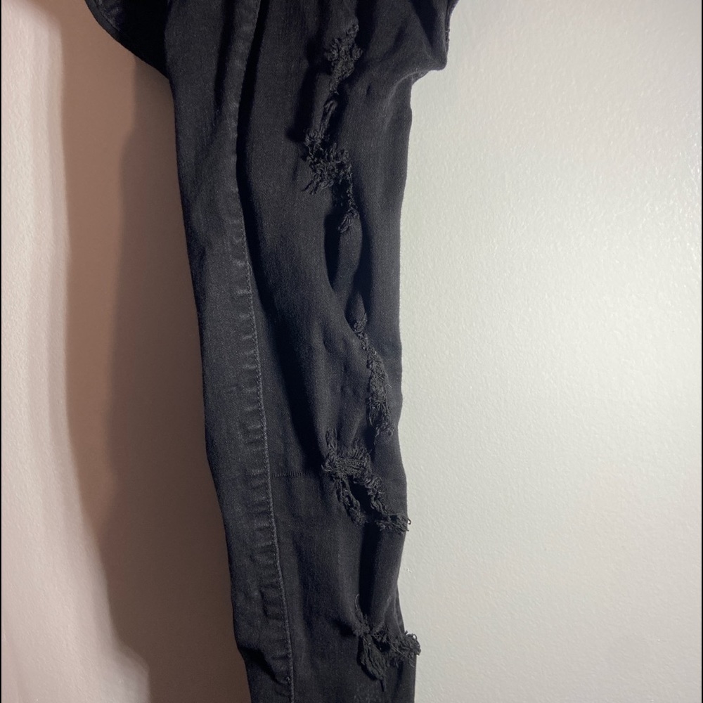 Black ripped Hollister jeans
